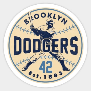 Jackie Robinson Dodgers by Buck Tee Sticker